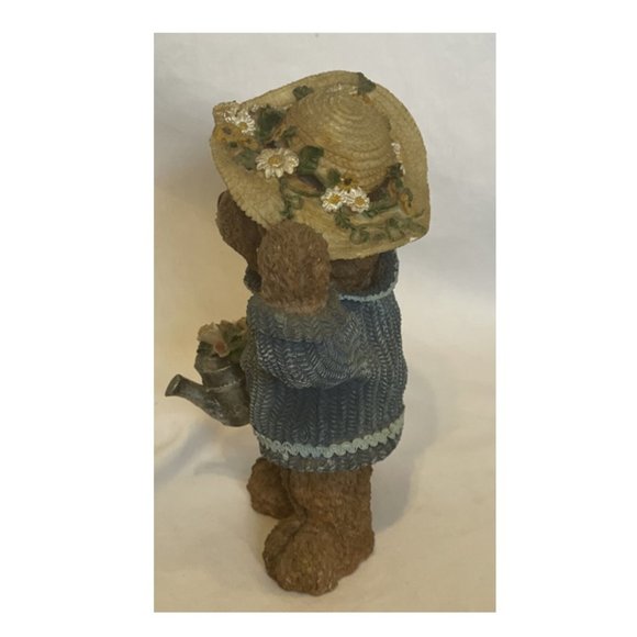 Resin Teddy Bear Large 8" Spring Flowers Don Mechanic Enterprises Sweater Hat - Picture 4 of 11